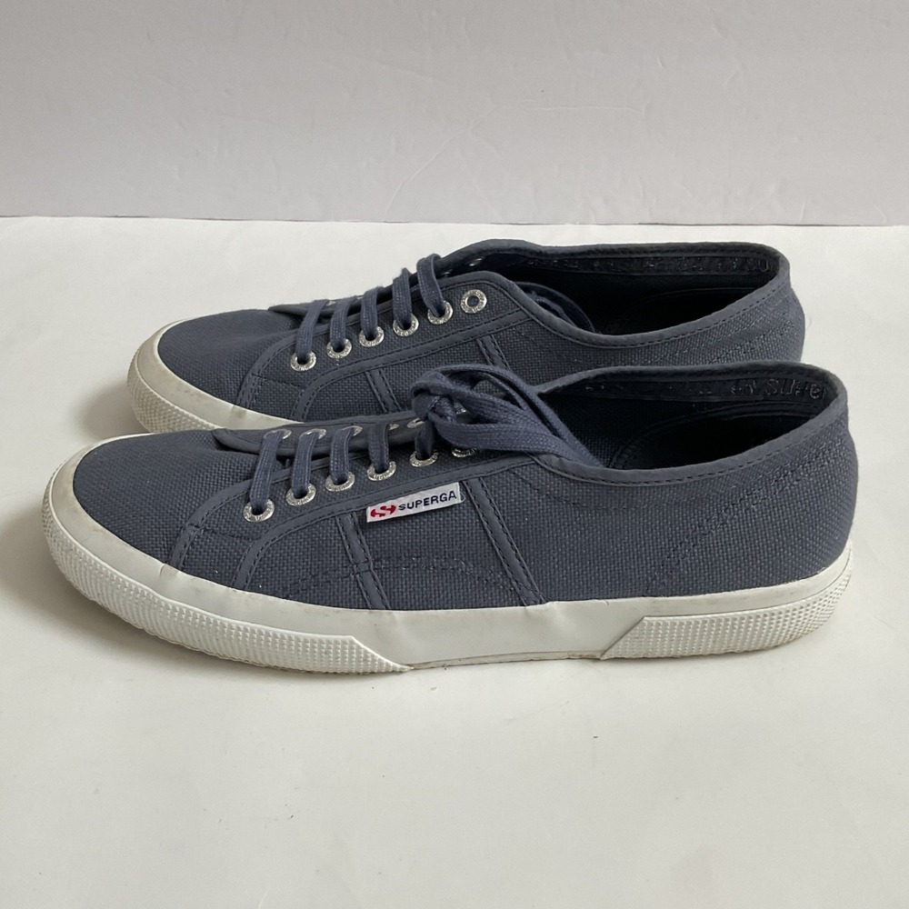 Superga 2750 Cotu Classic Sneakers Blue Shadow/White Womens Sz 9.5